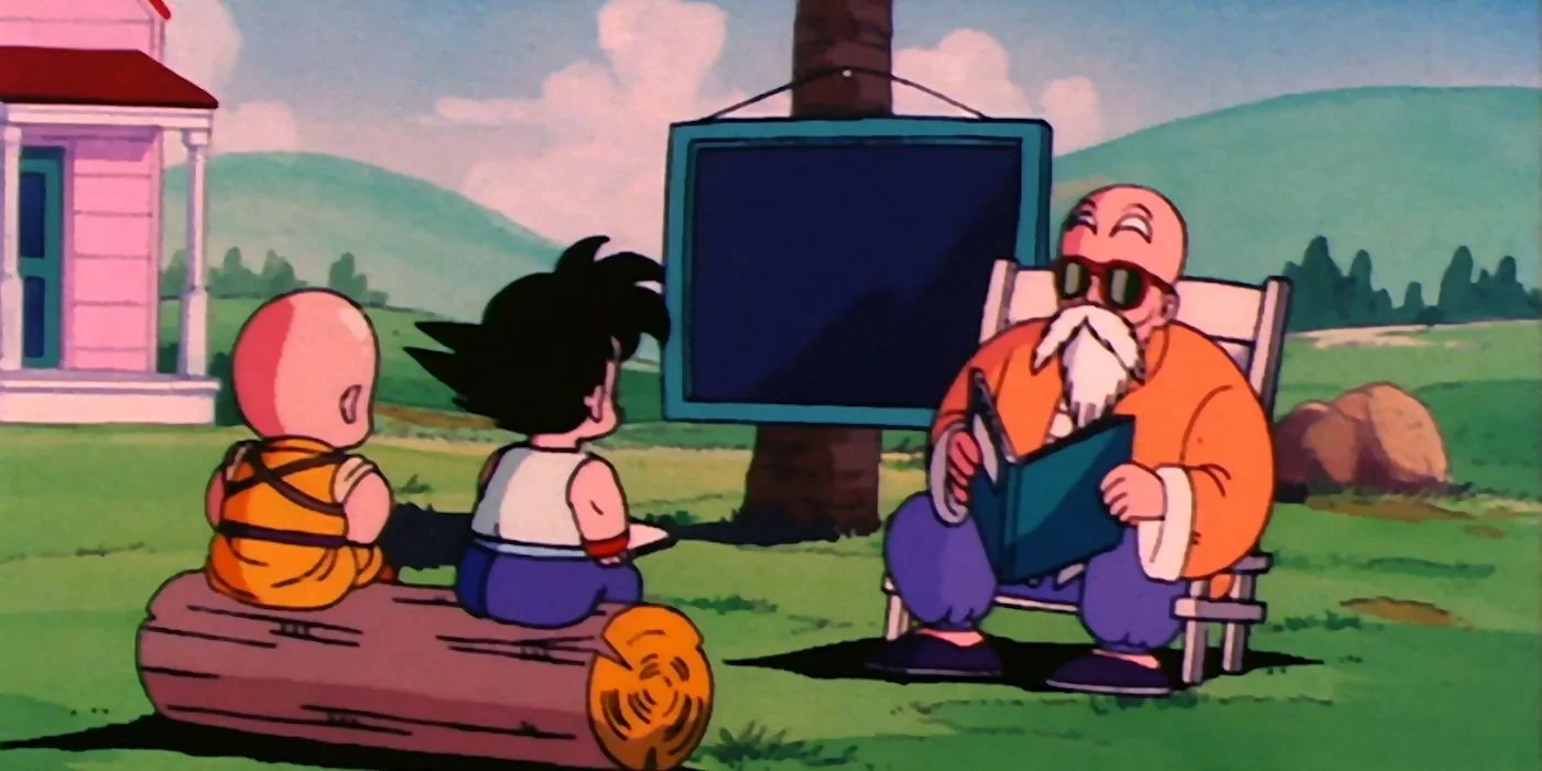 "Goku Krillin Training with Master Roshi" 