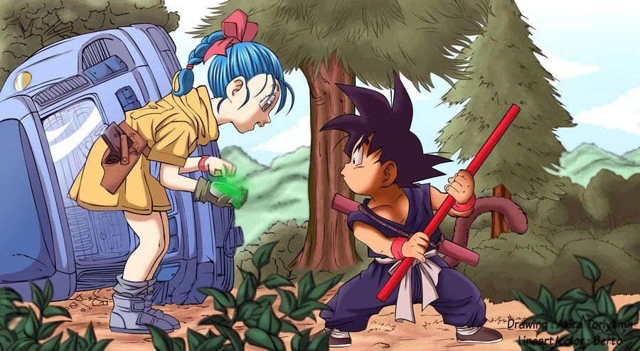 "Goku Bulma First Meet Dragon Ball Season 1"