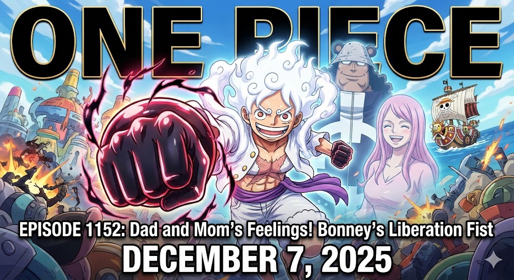 “One Piece Episode 1152 release date poster”